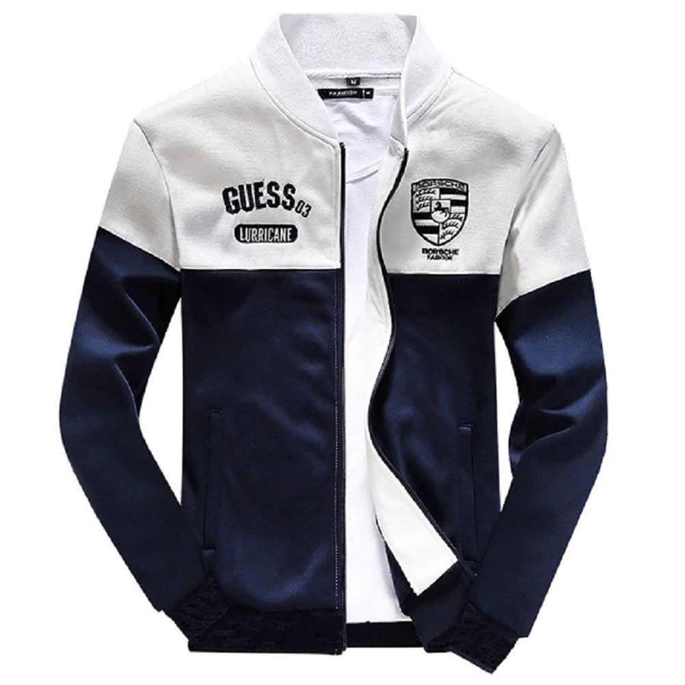 Men's Winter Jacket (White Navyblue)