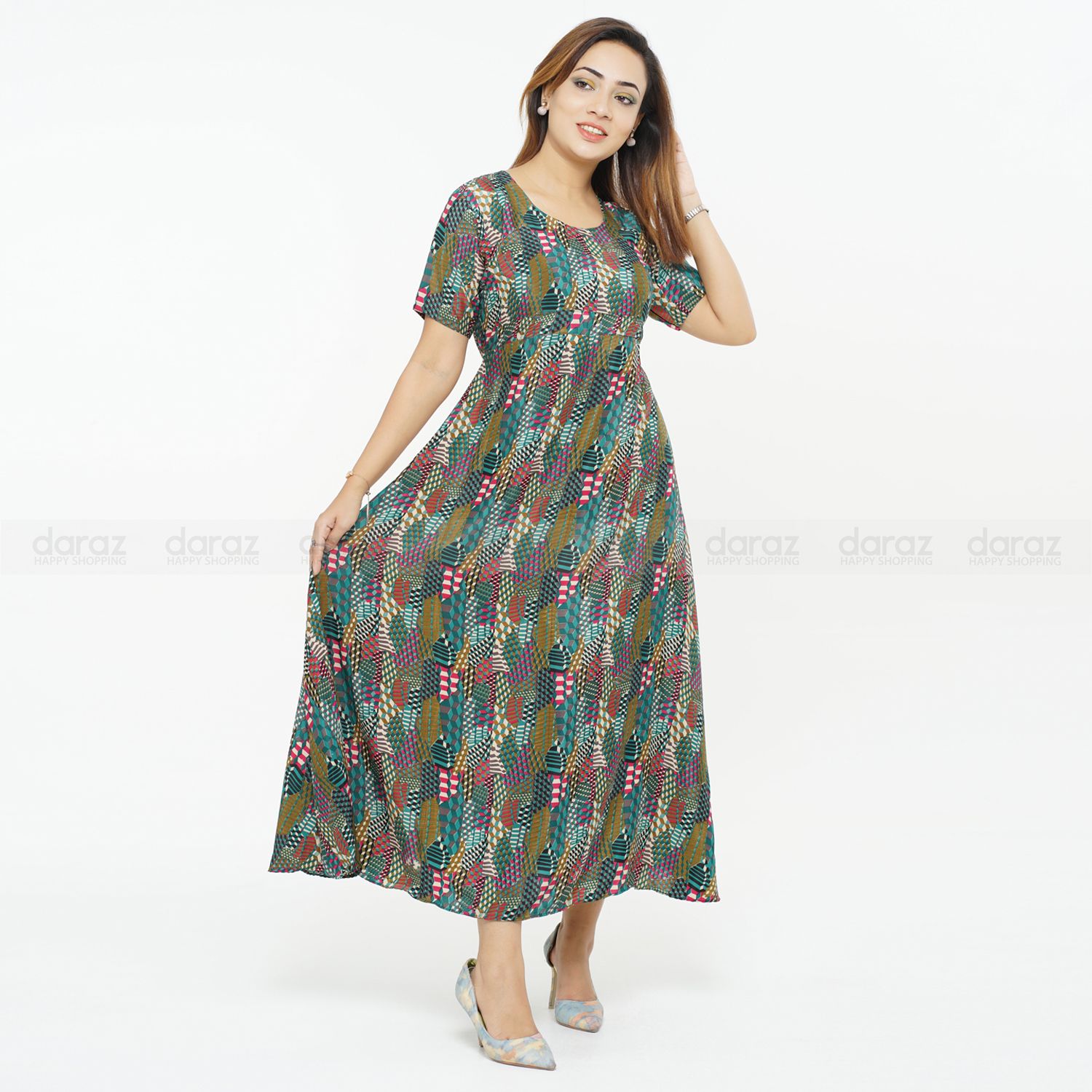 Indian Sam silk Long Kurtis For woman (1pcs)