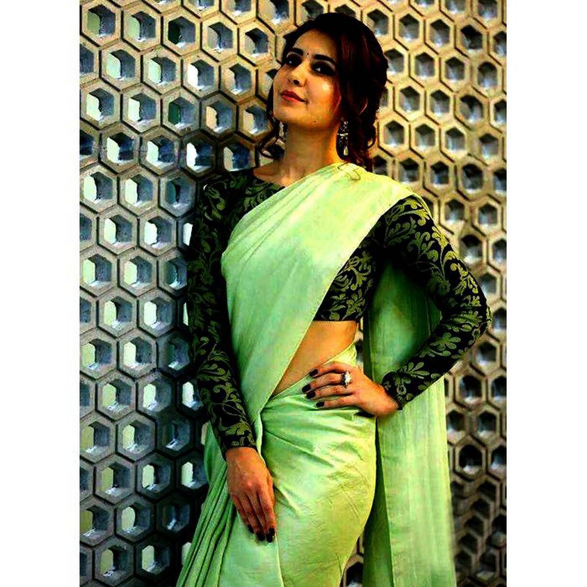 Japani Silk Saree for Women- Light Lemon