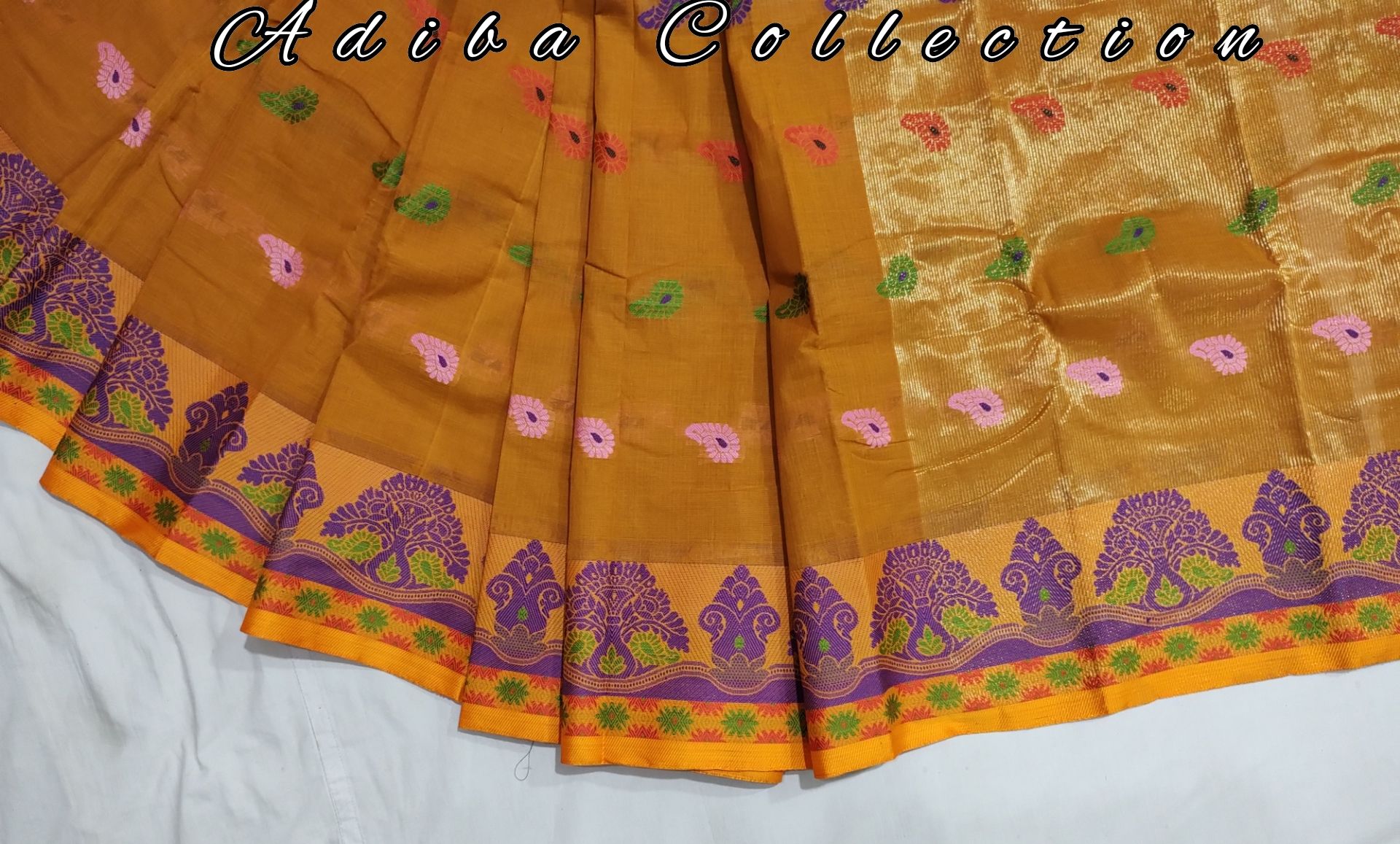 Saree 12 hand pure cotton tat saree for women's