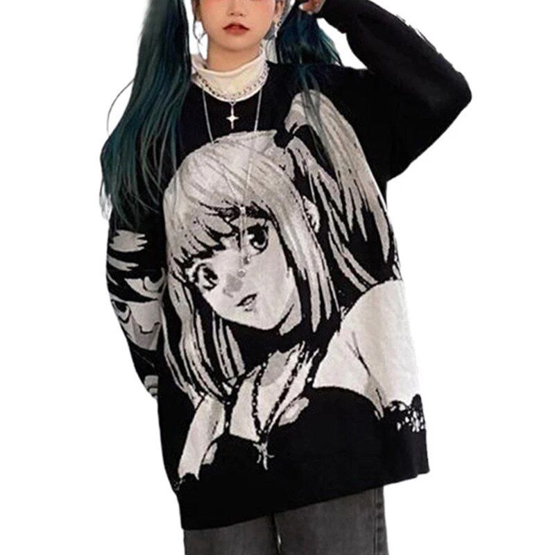 Thick Anime Death Note Misa Amane Cosplay Tops Hoodie Harajuku Streetwear Korean Oversize Pullover Sweatshirt Women Hoodies