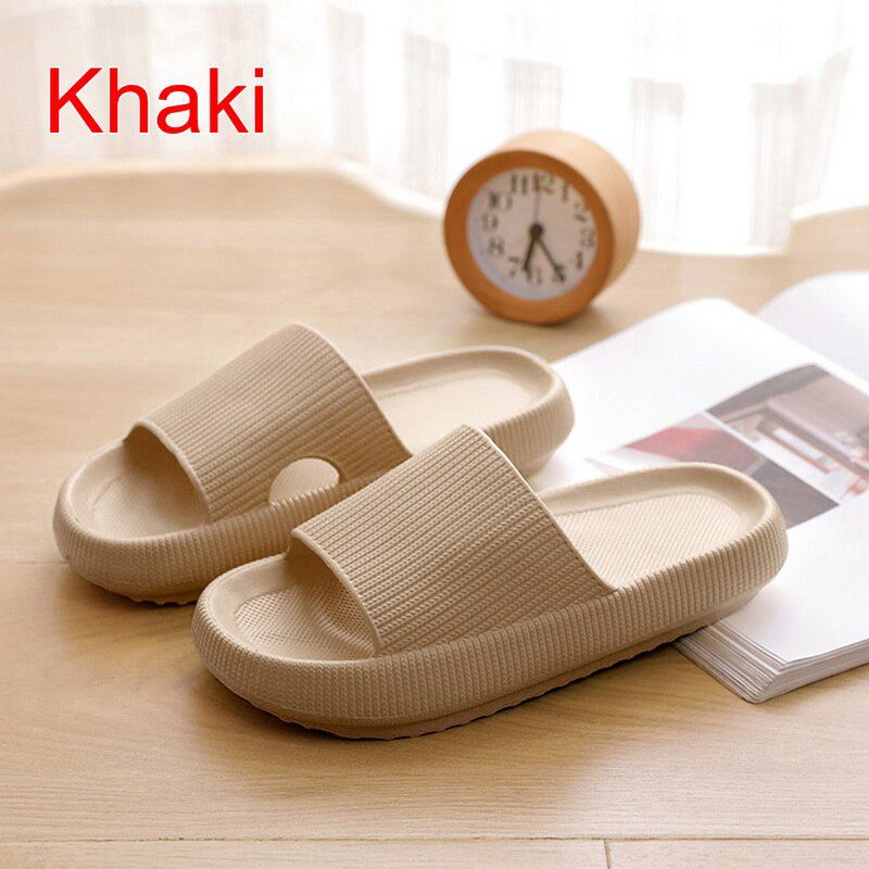 Thick Sole Home Women Slippers Ladies Platform Flat Shoes Non-slip EVA Living Room Indoor Slides Women Slippers 4.5cm Heel