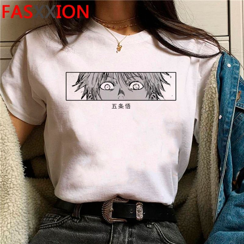 Jujutsu Kaisen clothes tshirt male tumblr white t shirt casual graphic tees summer top ulzzang