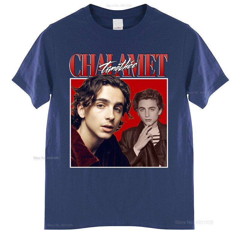 Timothee Chalamet 90s Vintage Uni Black Tshirt men t shirt cotton tshirt men summer fashion t-shirt euro size