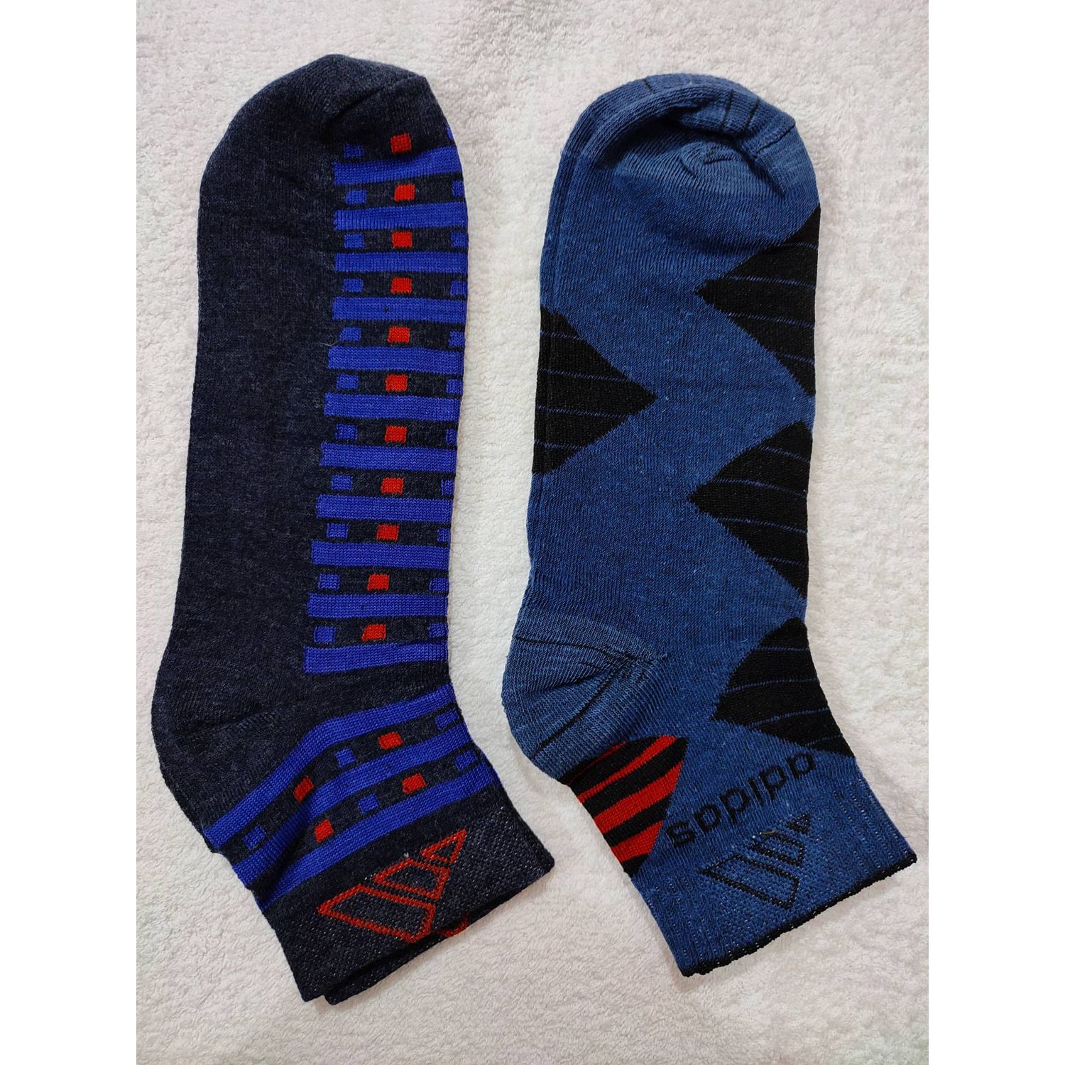 02 Pair Cotton and Nylon Viscose Socks for Men