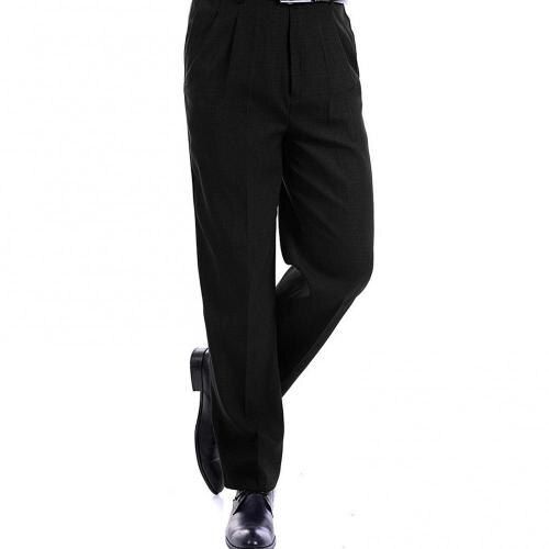Men's Pants Warm Casual Long Trousers with Zipper Pockets Autumn Winter Classic Slim Suit Pants Business Straight Dress Pants