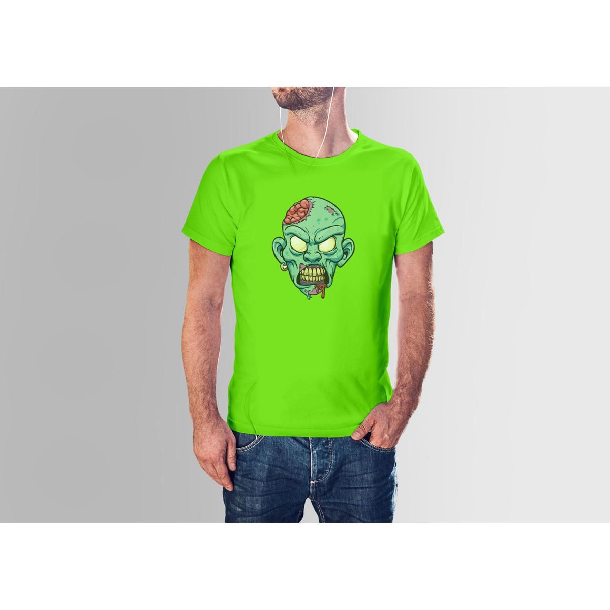 Lime Cotton Scary Horror HNH  T-shirt For Men