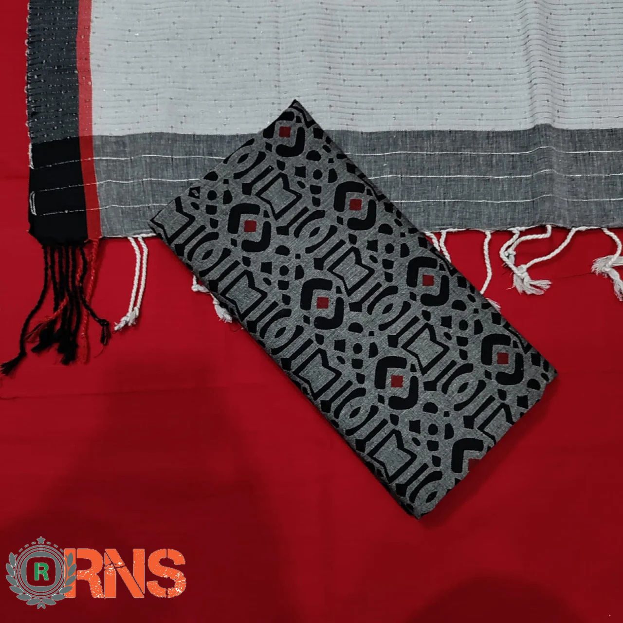 Fashionable Slab Cotton Tat Sequence Ornar Unstitched Digital Printed 3piece For Woman