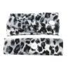 2Pcs Leopard Soft Elastic Non Slip Button Headband Parent-Child Sports Hairband