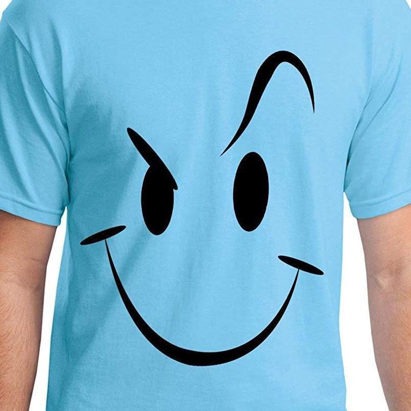 Metal Casual T-shirt for Men - Cyan