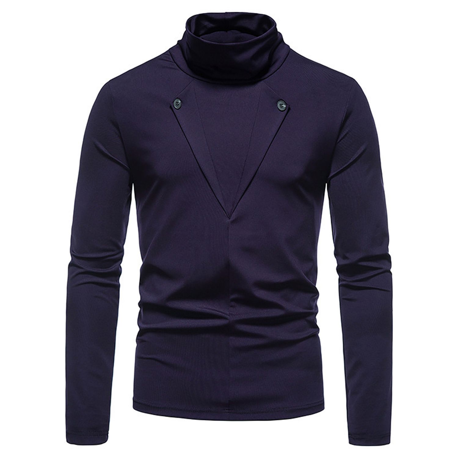 Men Shirt Elastic Casual Autumn Base Shirt