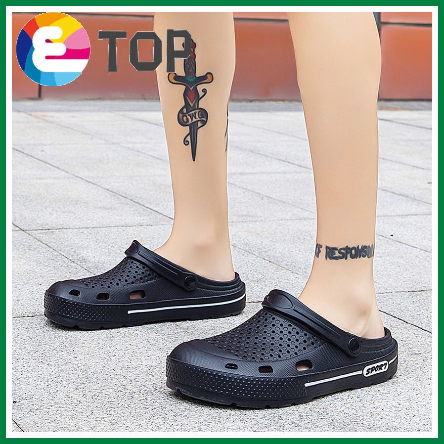 Size 36-45 Couples Slipper Lazy Half Slipper Non Slip Flip Flops Sandals for Men Slippers for Women