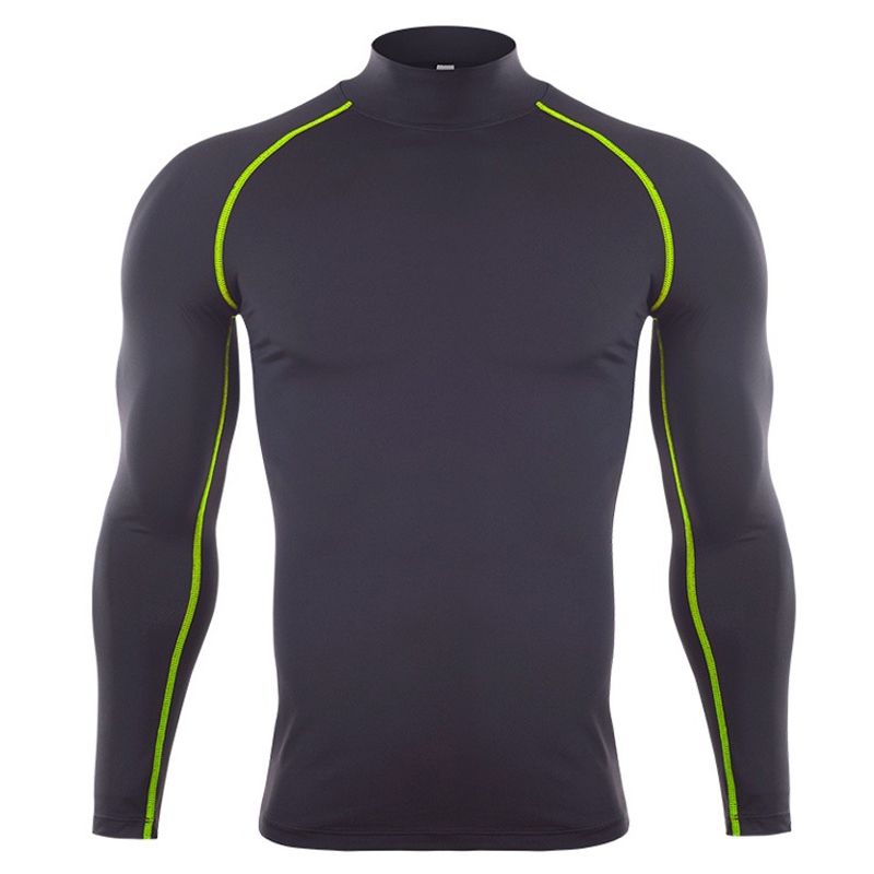 SIGETU Men High-neck Stretch Quick-drying Sportswear