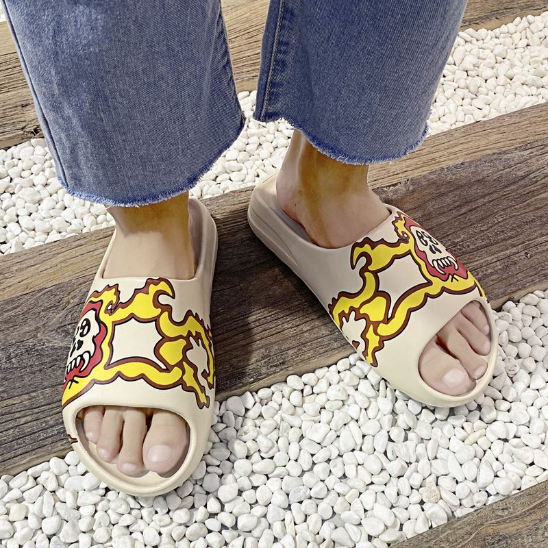 [Ready stock]  Korean Massage Slippers Bathroom Non-Slip Slippers Home Indoor Soft Bottom Sandals