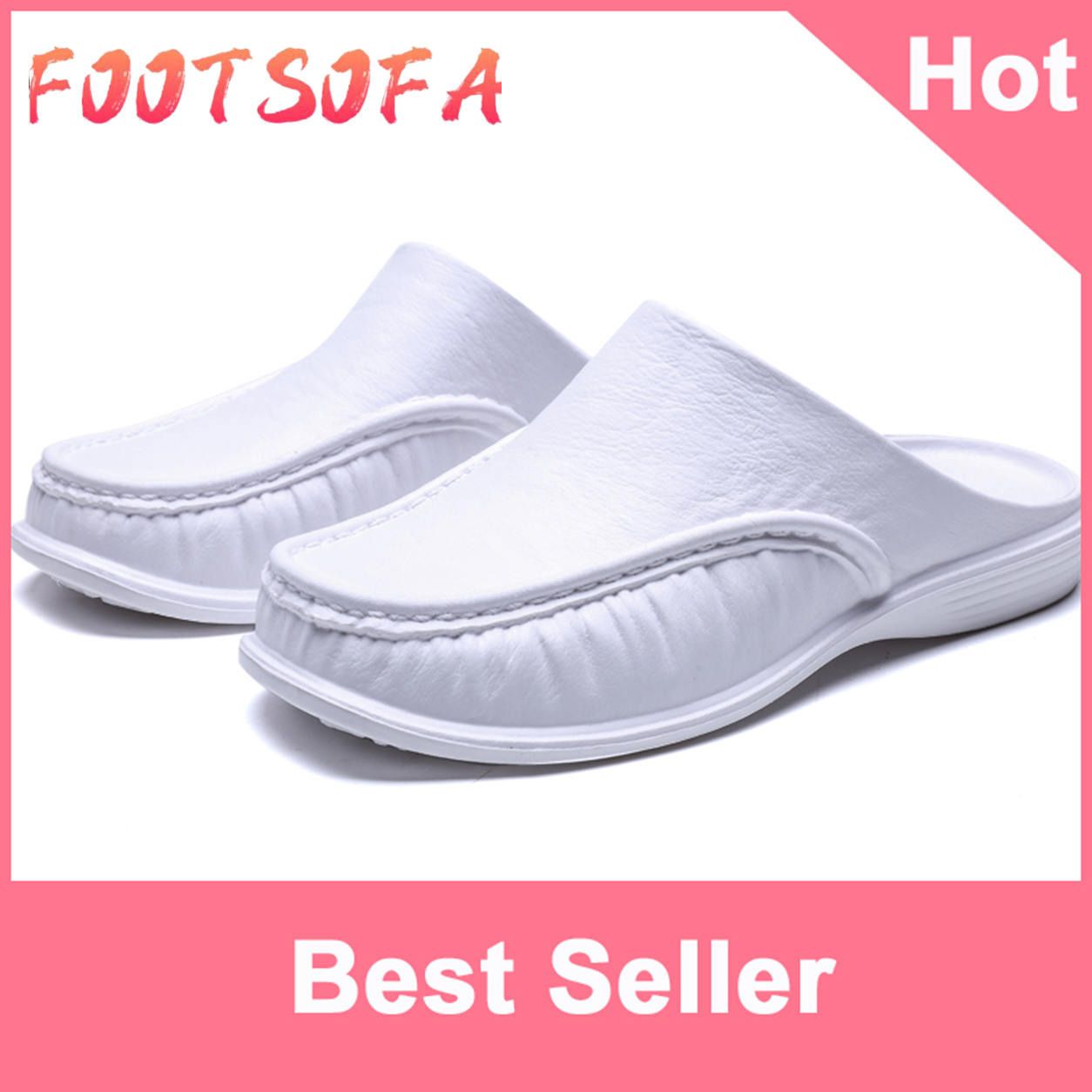 Korean Half Shoes for men Half Slippers Sandals Loafers for men New Fashion Shoes Mules for men Plus size 40-47