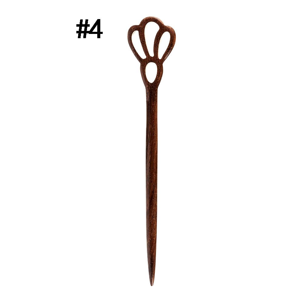 1 PC Handmade Chopstick Hairpin Sandalwood Carved Hair Stick Women Retro Style Hair Styling Tools Fashion Hair Accessories