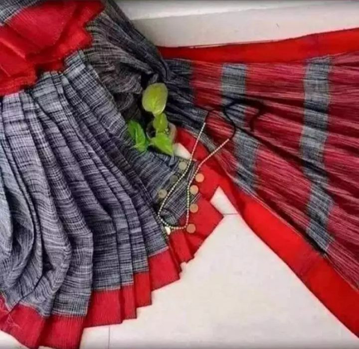 Jhorna Cotton Tangail Tat Saree for Women's