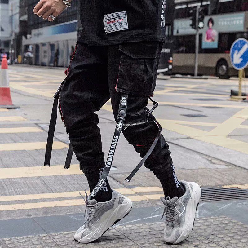 Prowow Streetwear Men's Cool Pants cket Loo Hop New Fashion Joggers Pants Trousers Men Casual Fashion Pants