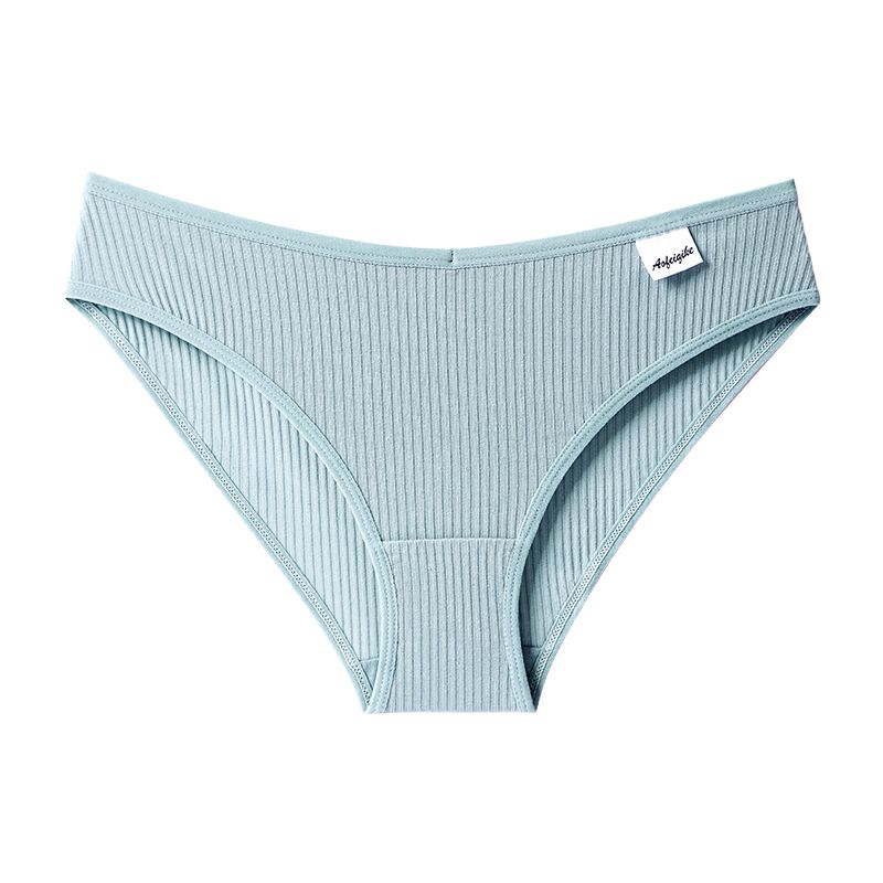 Soft Cotton Panties for Women Girls' Underwear Breathable Lingerie High Elastic Intimates V Waist Briefs