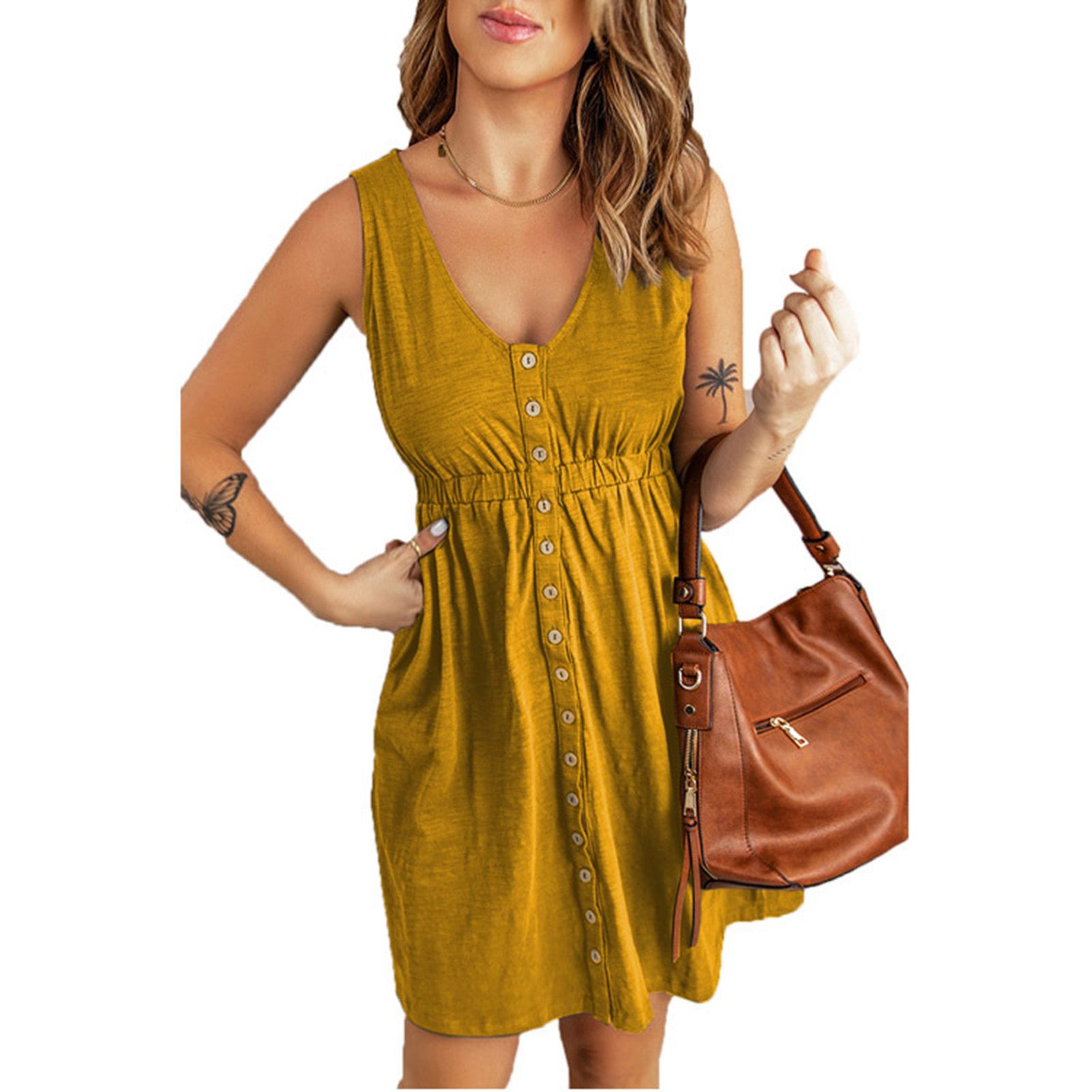 Party Dress V Neck Slim-fitting Above Knee Dress