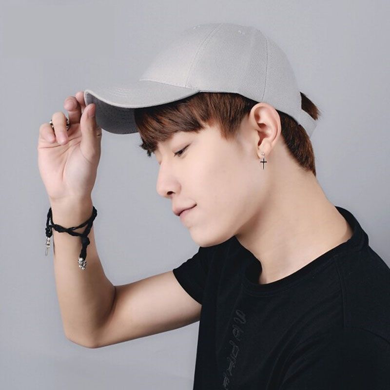 Men's Black cap (free size) - Cap