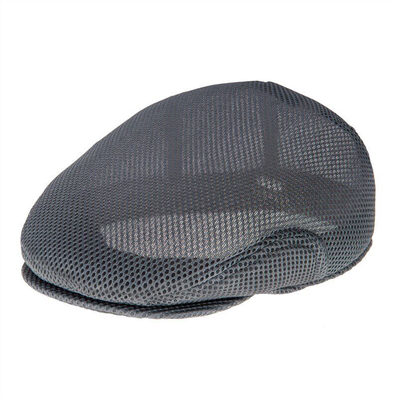 BOTVELA Mesh Flat Cap Men Summer Ivy Caps Net Driving Cabbies Boina Bunnet Paddy Dai Cheese-cutter Hats 011