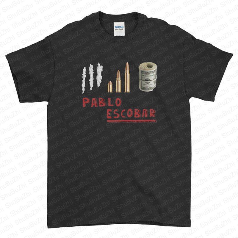 Men Narcos Pablo Escobar T-shirt Cotton  Hop O Neck Tees Tops summer fashion brand Man tshirt euro size drop sping