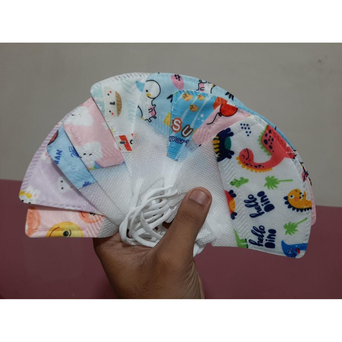 Baby mask For 4-9  Years child Disposable 3D Cartoon printed-10 pcs