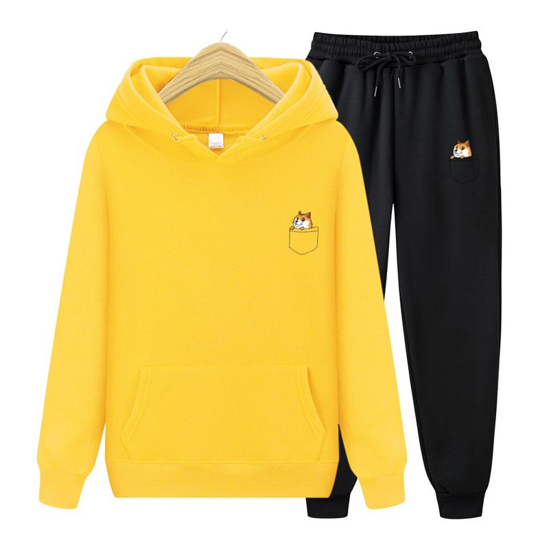 brand Autumn cket  Letter Printed Hoodies+Pants men Casual Hoodies Sweatshirt Srtswear Male Fleece Hooded Jacket