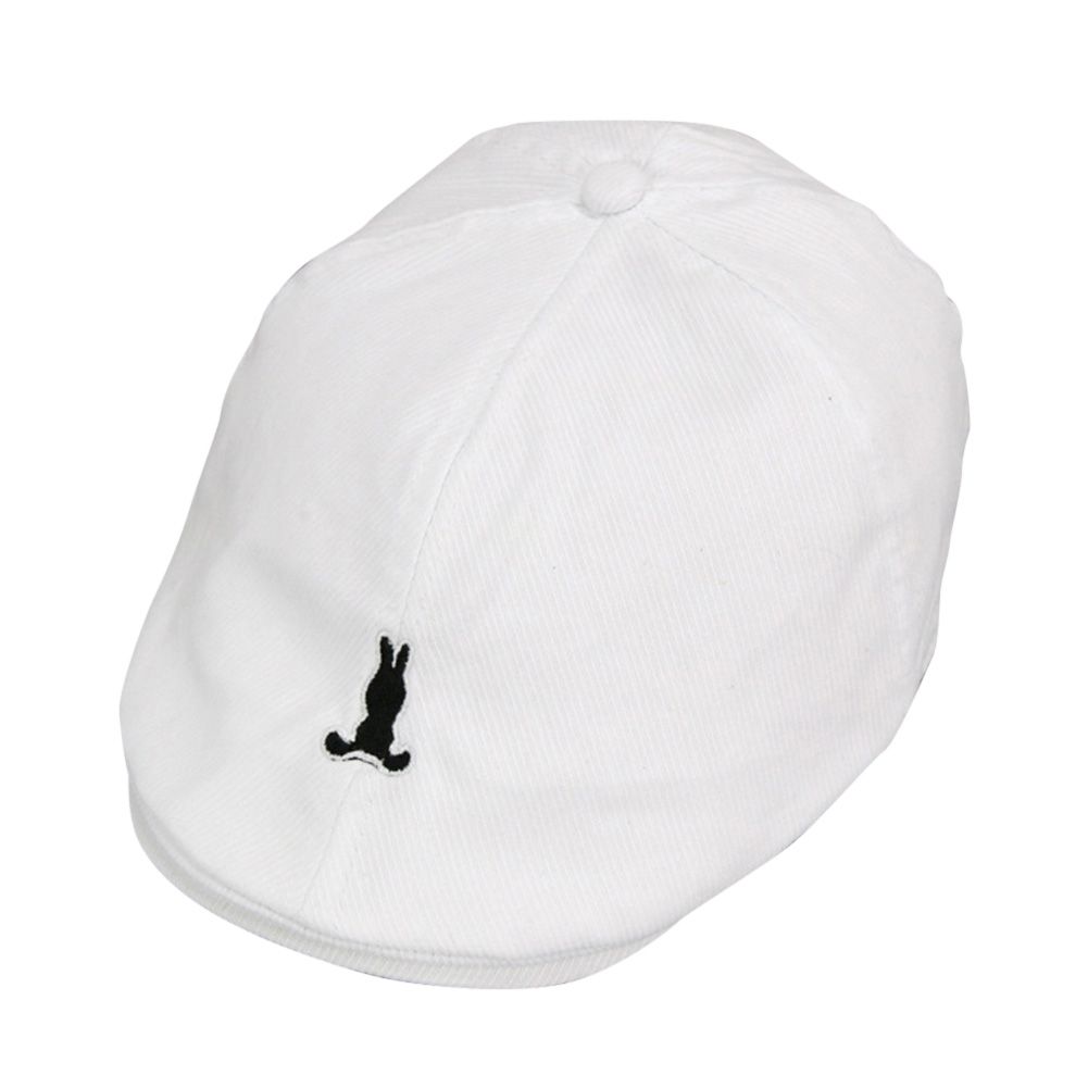 Unisex Kids Stripe Rabbit Pattern Outdoor Beret Flat Cap Peaked Hat