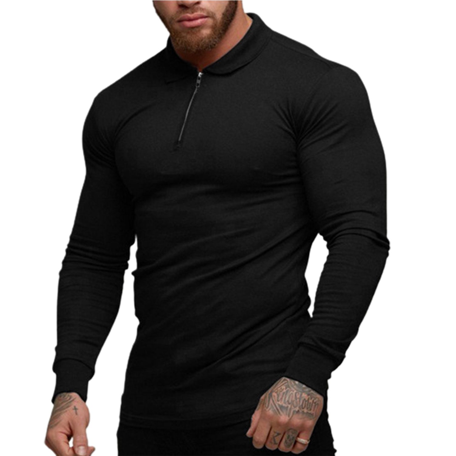 Men Shirt Pure Color Quick Dry Spring Shirt