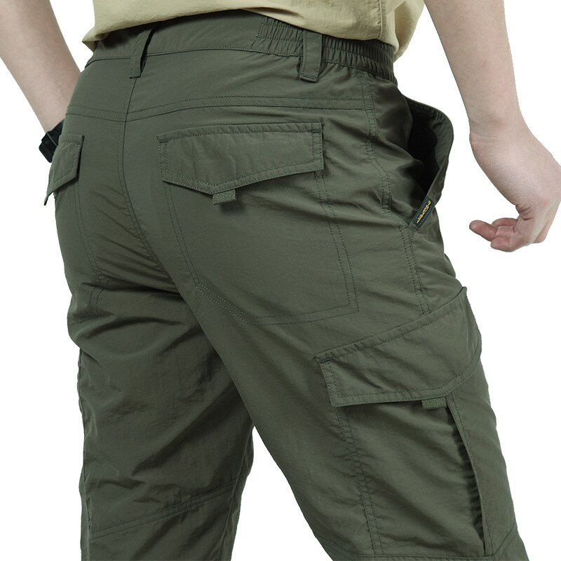 Breathable lightweight Waterproof Quick Dry Casual Pants Men Summer   Style Trousers Men's Tactical Cargo Pants Male