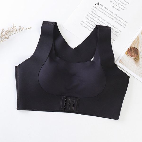 OIMG Queenral Women Bras Posture Corrector Shockproof Sports Support Fitness Vest Sport Bras Breathable Underwear Corset Back Bra Top