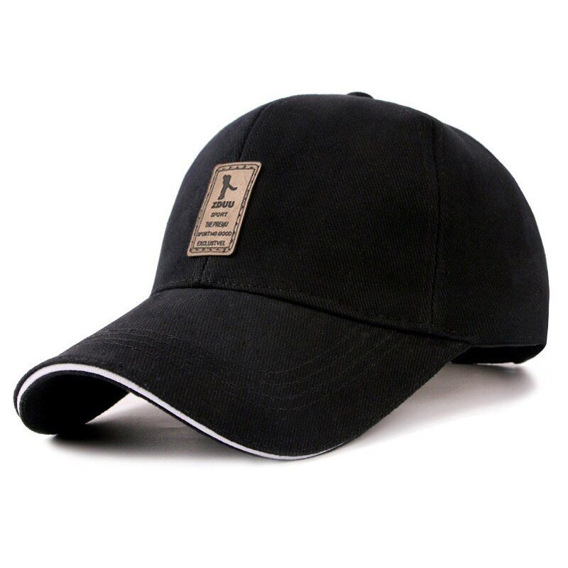 JETU Baseball Cap Adjustable Canvas Casual Leisure Hats Solid Color Snapback Summer Fall Hat