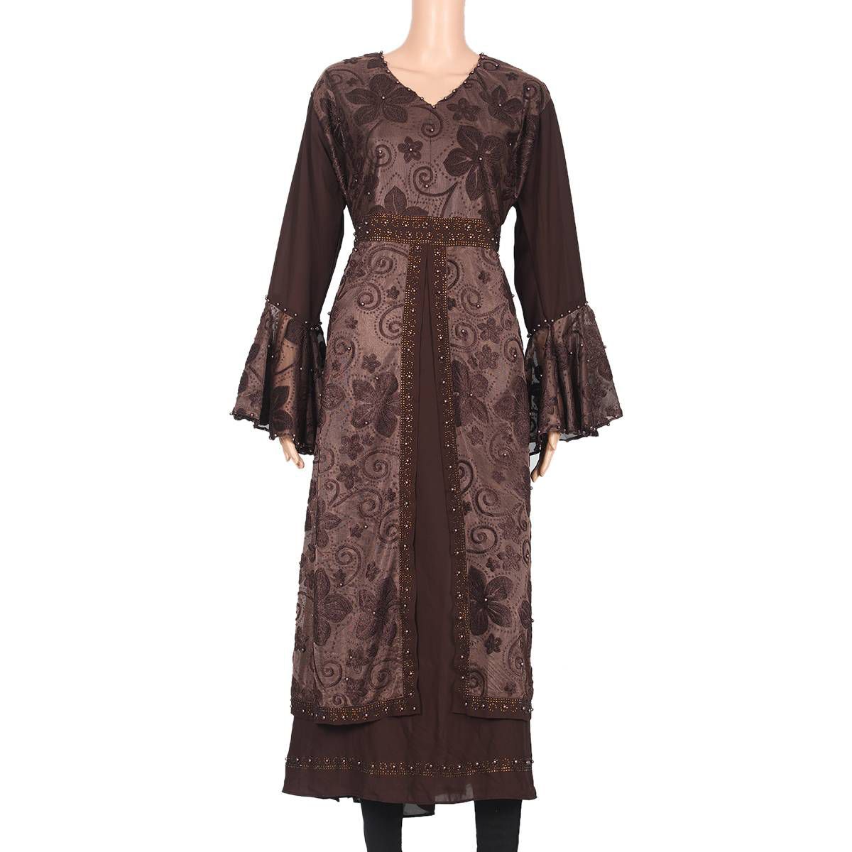 Coffee Colour Gorgeous Abaya borka #Dubai Aabaya # Islamic Dress