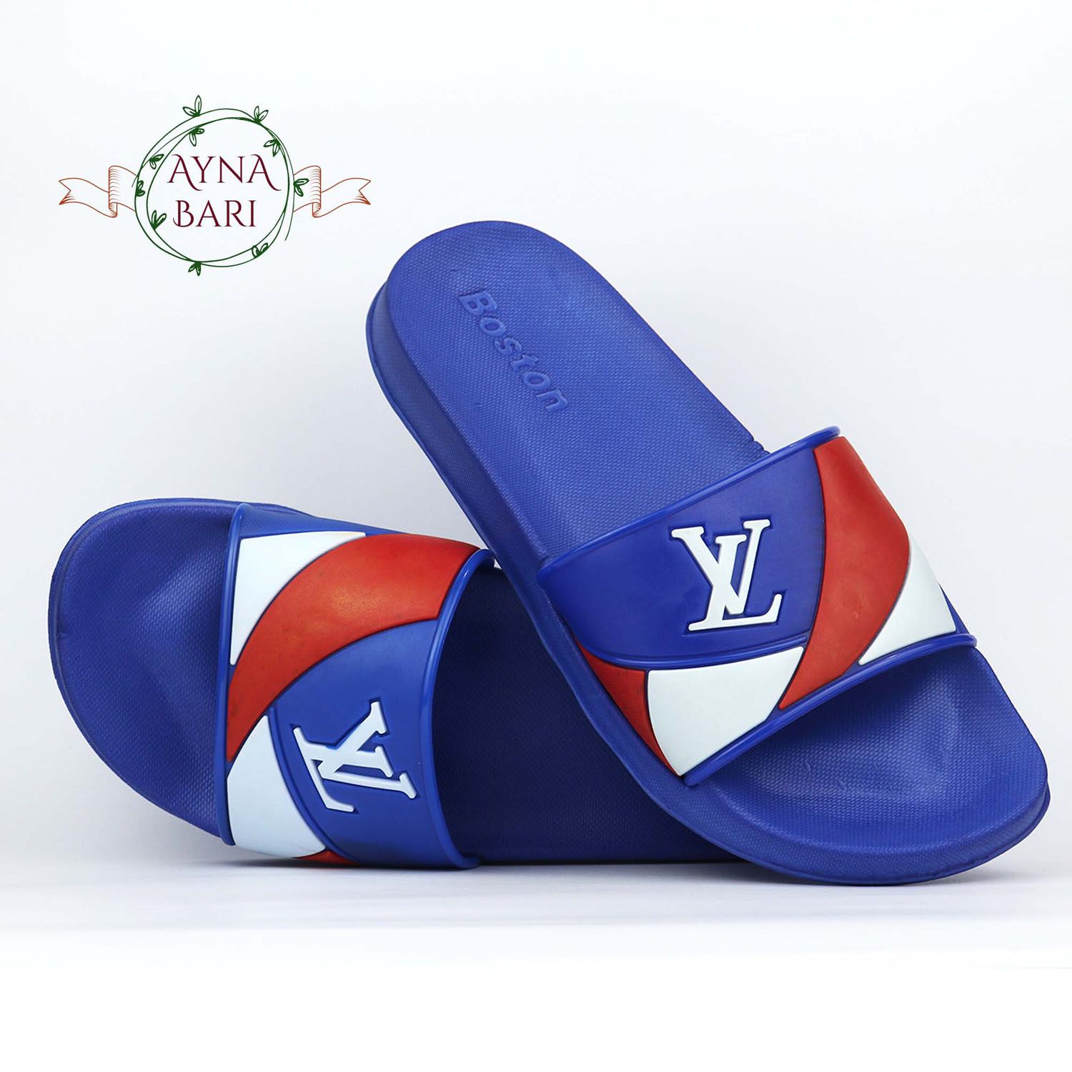 Slides for Boys BOSTON LV | Shoe for Mans | Plastic Slides [Handicraft Shop]