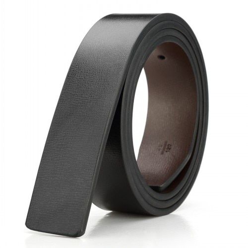 Fashion No Buckle 3.3cm Wide PU Leather Man Belt Without Buckle Men Belts Individuality Casual Belts For Male
