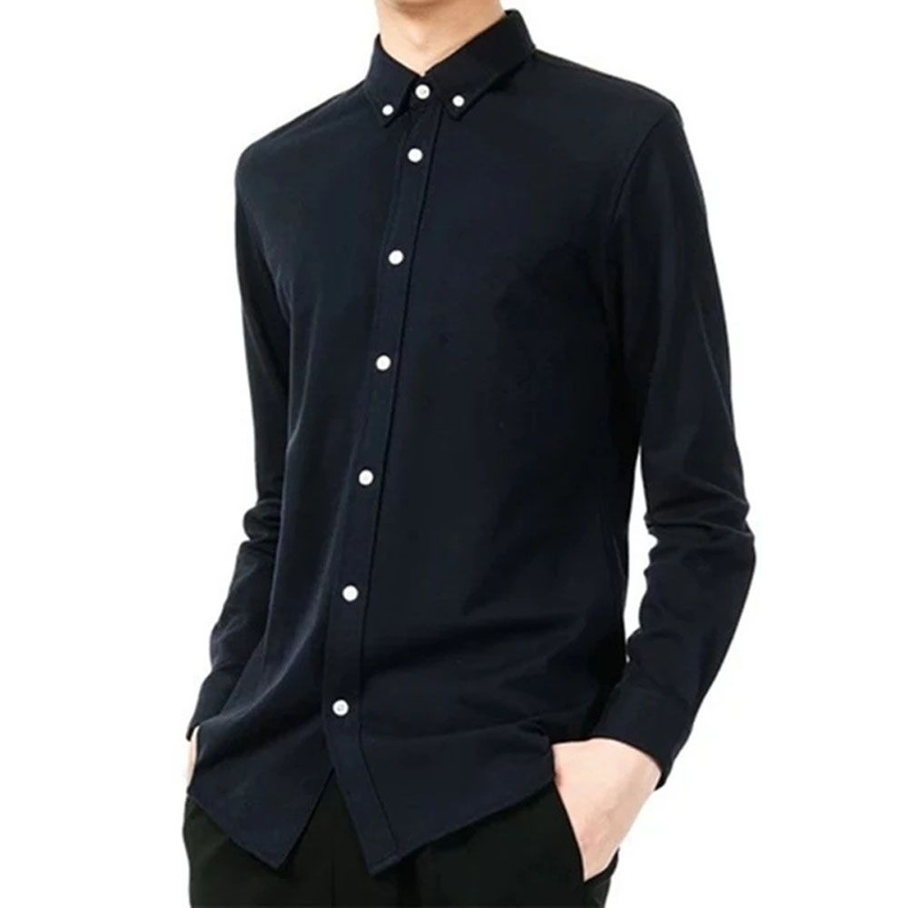 Black Colour Long Sleeve Casual Shirt For Man