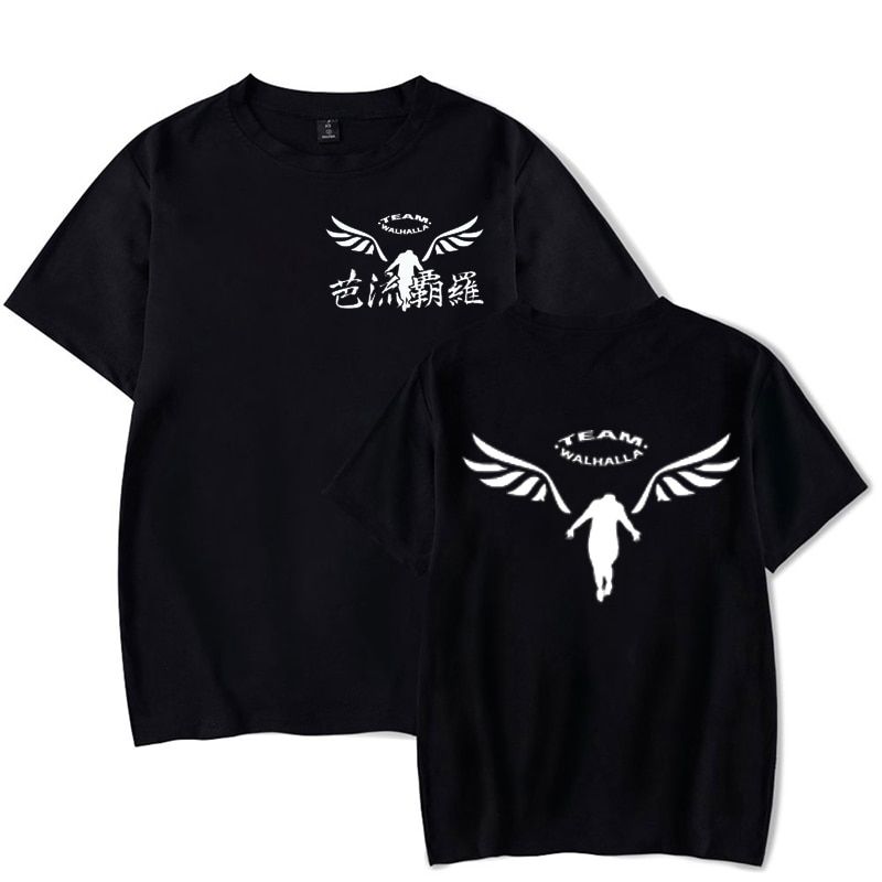 Anime Tokyo Revengers T-Shirt Men Women T Shirt Anime Manga Team Walhalla Cosplay Clothes Tee Shirt Plus Size Tops Streetwear