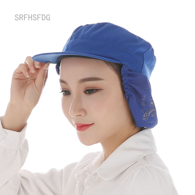 【ALLGOOD】Dustproof Work Hat With Eaves Net Hood Adjustable