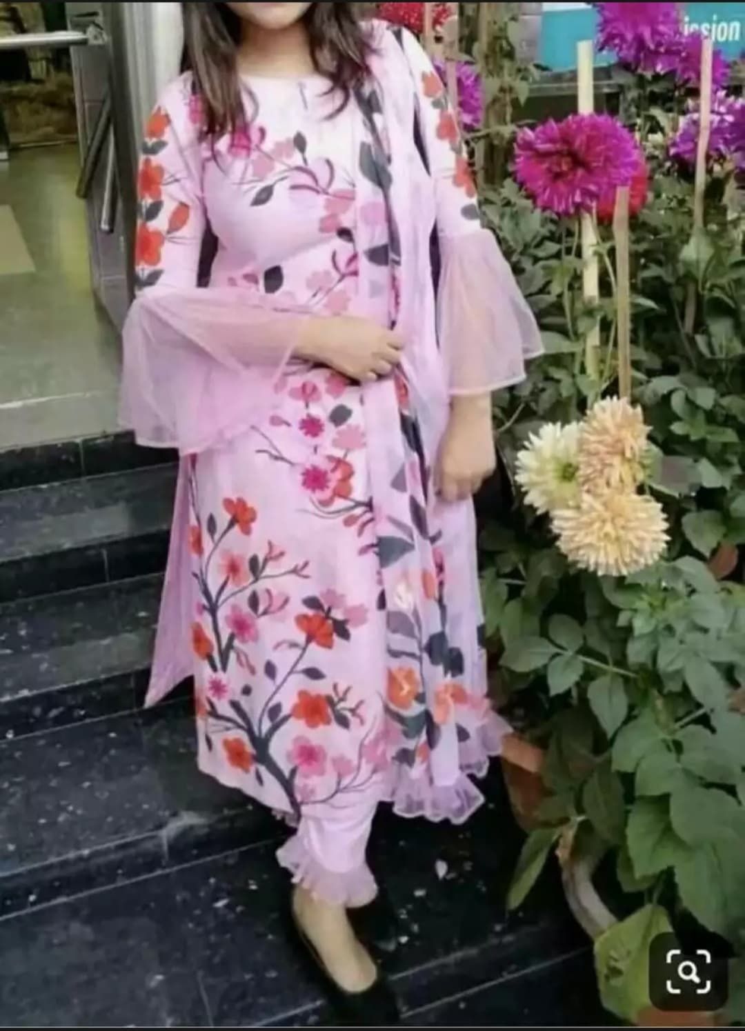 রাং টুইন্ট আনস্টিচড স্কিন প্রিন্ট সুতির থ্রি পিস সালোয়ার কামিজ ড্রেস (3 পিস)