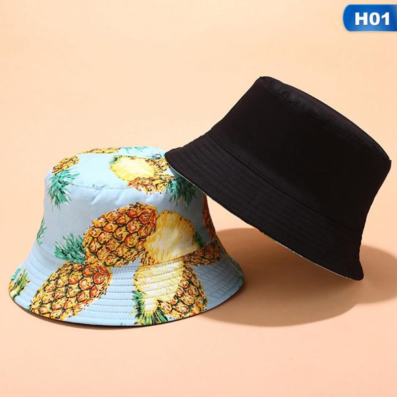 Two Side Reversible Fruit Cherry bucket hat for men women fisherman hat panama bob hat
