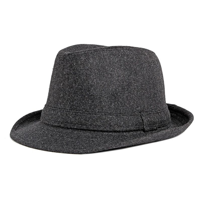 2021 Autumn and Winter Big Size Wool Felt Man Fedora Hat Dad Outdoor Velvet Lining Plus Size Trilby Jazz Cap 57cm 58cm 59cm 60cm