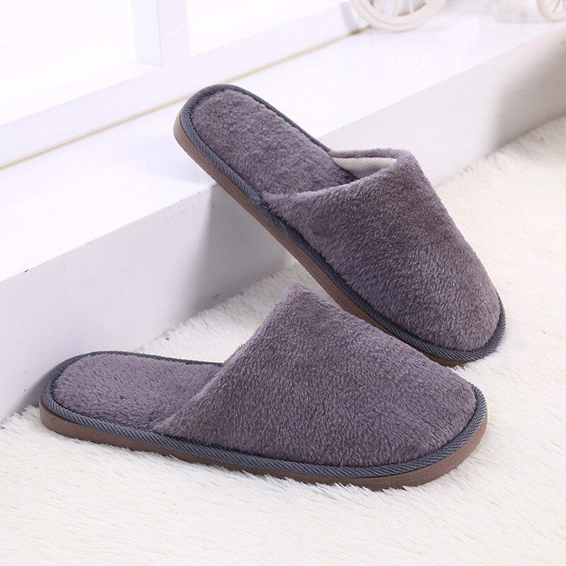 Soft Plush Cotton Cute Slippers Shoes Couple Uni Non-Slip Floor Indoor Home ry Slippers Women Shoes For Bedroom