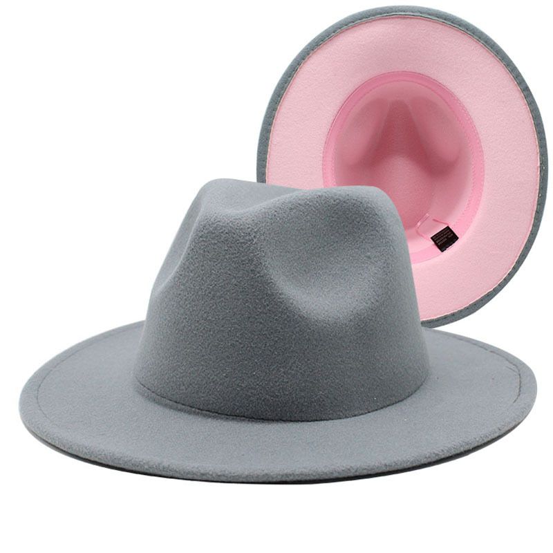 Orange Fedora Hat Wide Brim Panama Felt Hat Male Jazz Hat Church Hat British Ladies Hat Men шляпаженская