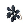 Camellia Flower Faux Pearl Hair Tie Ring Rope Women Elastic Ponytail Holder