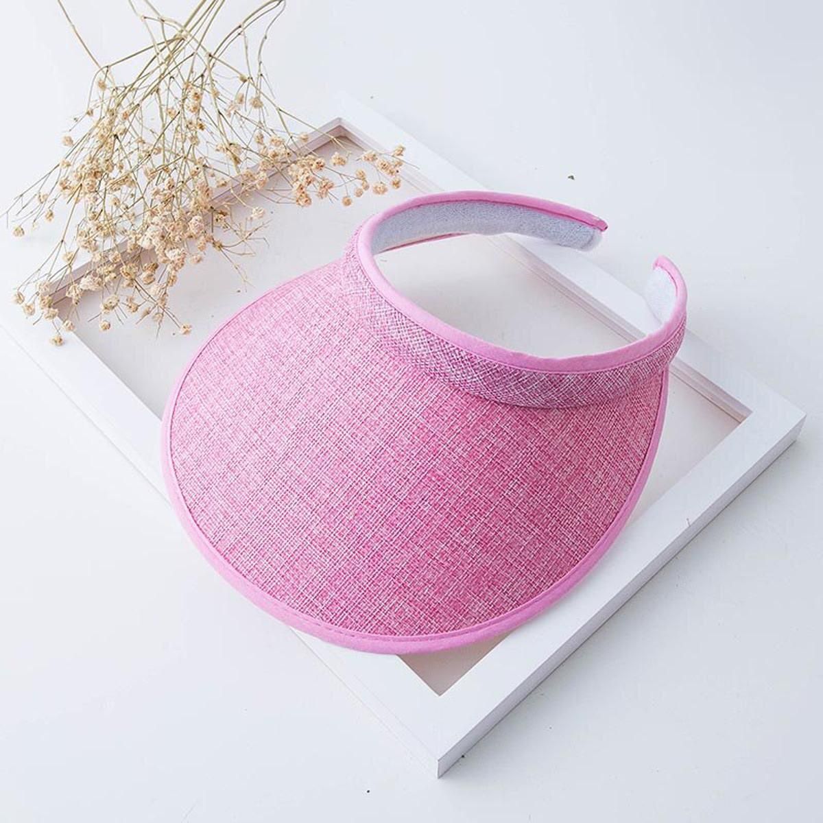 2020 Empty Top Straw Hat Women Men Outdoor Sport Visors Unisex Breathable Summer Hats Sun Beach Caps