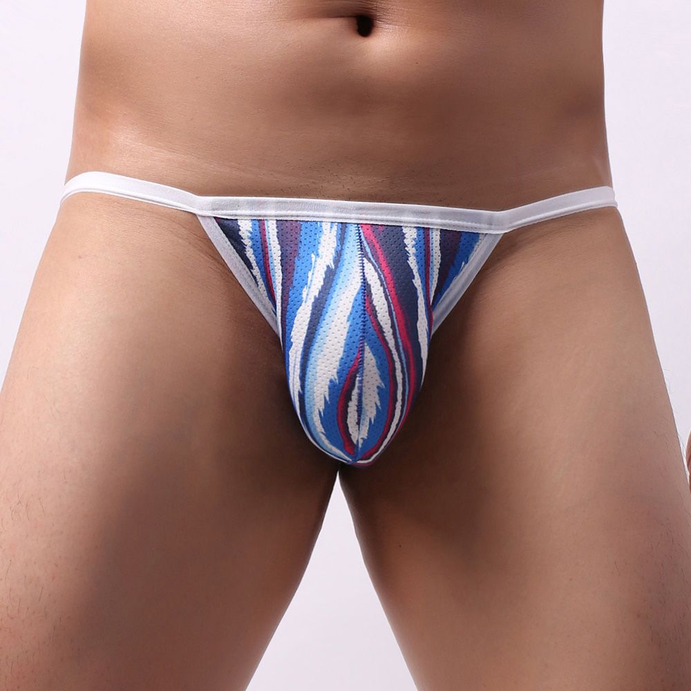 Sexy Men Breathable Printed Briefs Male Underpants Cuecas Calzoncillos Briefs Bulge Pouch  Jockstrap