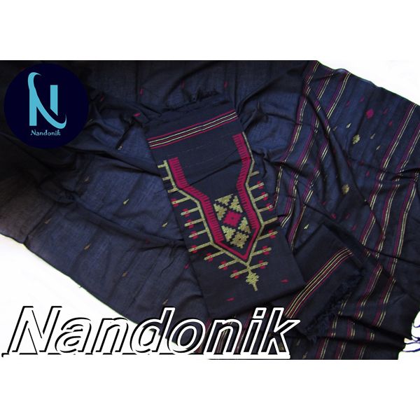 Exclusive Handloom Jamdani Unstitched One Piece