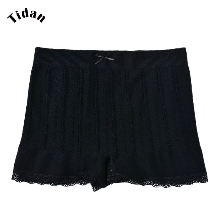 Girl Seamless Anti Emptied Slimming Lace Crochet Safety Short Pants